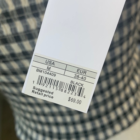 NWT BB Dakota by Steve Madden The Keys to the Gingham Top black smock sz Medium - Picture 5 of 6